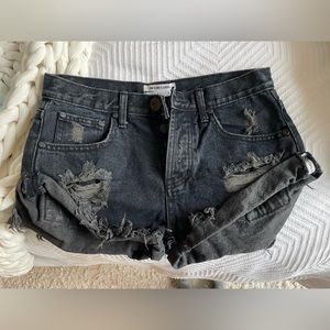 ONE TEASPOON JEAN SHORTS